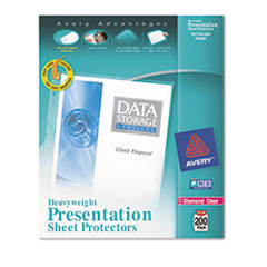 Avery® Top-Load Poly Sheet Protectors, Heavy, Letter, Diamond Clear, 200/Box