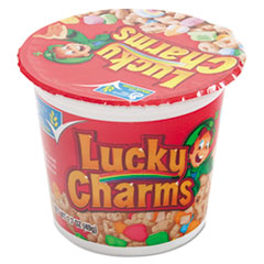 General Mills Lucky Charms Cereal, Single-Serve 1.73oz Cup, 6/Pack