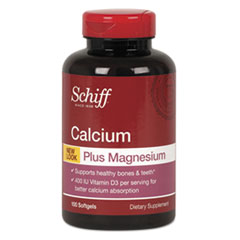 Schiff® Calcium, Magnesium with Vitamin D3 Softgel, 100 Count