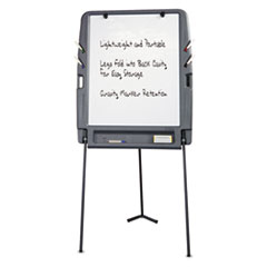 Iceberg Portable Flipchart Easel With Dry Erase Surface, Resin, 35 x 30 x 73, Charcoal