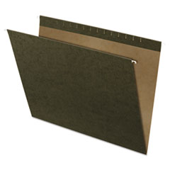 Pendaflex® Reinforced Hanging File Folders, Large Format, Standard Green, 25/Box