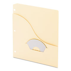 Pendaflex® Pocket Project Folders, 3-Hole Punched, Letter Size, Manila, 15/Pack