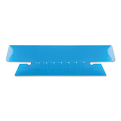 Pendaflex® Transparent Colored Tabs For Hanging File Folders, 1/3-Cut, Blue, 3.5" Wide, 25/Pack