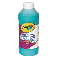 Crayola® Artista II Washable Tempera Paint, Turquoise, 16 oz Bottle