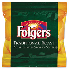 Folgers® Ground Coffee Fraction Packs, Traditional  Roast Decaf, 1.5oz, 42/Carton
