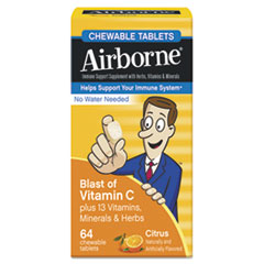 Airborne® Immune Support Chewable Tablet, Citrus, 64 Count