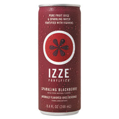 IZZE® Fortified Sparkling Juice, Blackberry, 8.4 oz Can, 24/Carton