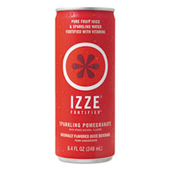 IZZE® Fortified Sparkling Juice, Pomegranate, 8.4 oz Can, 24/Carton