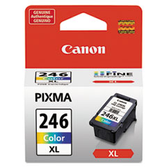 Canon® 8280B001 (CL-246XL) ChromaLife100+ High-Yield Ink, 300 Page-Yield, Tri-Color