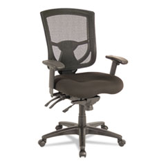 Alera® Alera EX Series Mesh Multifunction Mid-Back Chair, Black