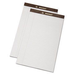 7530013723109, SKILCRAFT Legal Pads, Wide/Legal Rule, Brown Leatherette Headband, 50 White 8.5 x 14 Sheets, Dozen