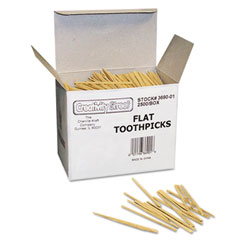 Creativity Street Flat Wood Toothpick Pack of 2500