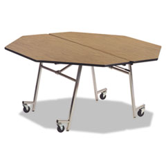 Virco® Folding Mobile Shape Tables, Octagonal