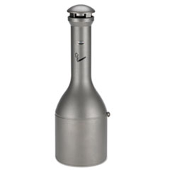 Rubbermaid® Commercial Infinity Traditional Smoking Receptacle, 4.1 gal, 39" High, Antique Pewter
