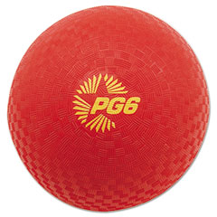 Champion Sports Playground Ball, 6" Diameter, Red