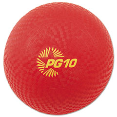 Champion Sports Playground Ball, 10" Diameter, Red
