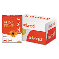 Universal® Copy Paper, 92 Bright, 20 lb Bond Weight, 8.5 x 11, White, 500 Sheets/Ream, 10 Reams/Carton