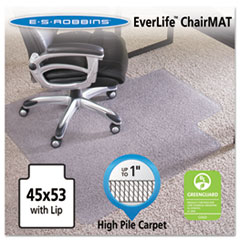 ES Robbins® 45x53 Lip Chair Mat, Performance Series AnchorBar for Carpet up to 1"