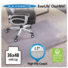 ES Robbins® 36x48 Lip Chair Mat, Performance Series AnchorBar for Carpet up to 1"