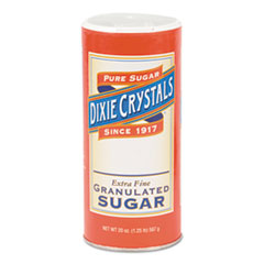 Diamond Crystal Granulated Sugar, 20 oz Canister, 24/Carton