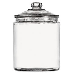 Anchor® Heritage Hill Glass Jar With Lid, 1 Gallon, Clear, Glass Lid