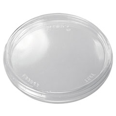 Dart® Non-Vented Cup Lids. Fits 10 oz to 14 oz Foam Cups, 6 oz to 8 oz Food Containers, 6 oz Bowls; Clear, 1,000/Carton
