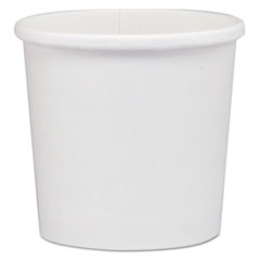 SOLO® Flexstyle Double Poly Paper Containers, 12 oz, 3.6" Diameter, White, Paper, 25/Bag, 20 Bags/Carton