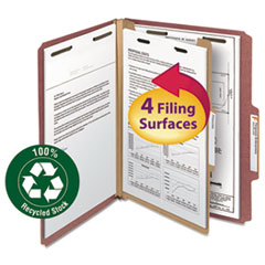 Smead® 100% Recycled Pressboard Classification Folders
