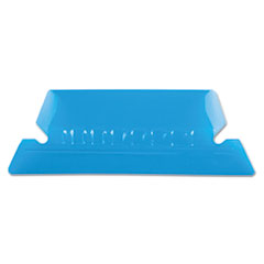 Pendaflex® Transparent Colored Tabs For Hanging File Folders, 1/5-Cut, Blue, 2" Wide, 25/Pack