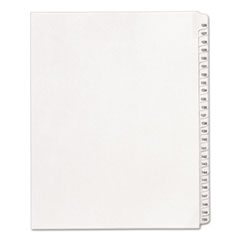 Avery® Allstate-Style Legal Exhibit Side Tab Dividers, 25-Tab, 126-150, Letter, White