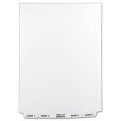 Avery® Avery-Style Legal Exhibit Bottom Tab Divider, Title: Exhibit 1-25, Letter, White