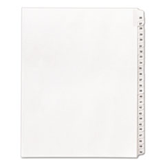 Avery® Allstate-Style Legal Exhibit Side Tab Dividers, 25-Tab, 26-50, Letter, White