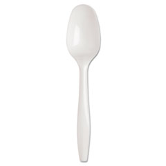 Dixie® SmartStock Plastic Cutlery Refill, Teaspoon, 5.5", Series-B Mediumweight, White, 40/Pack, 24 Packs/Carton