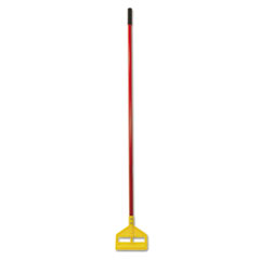 Rubbermaid® Commercial Invader Fiberglass Side-Gate Wet-Mop Handle, 60", Red/Yellow
