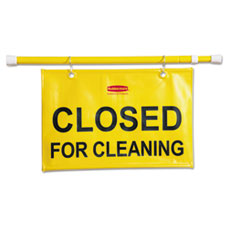 Rubbermaid® Commercial Site Safety Hanging Sign, 50w x 1d x 13h, Yellow