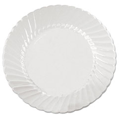 WNA Classicware Plates, Plastic, 9" dia, Clear, 18/Bag, 10 Bags/Carton