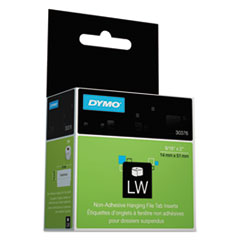 DYMO® LabelWriter Hanging File Folder Tab Inserts, 9/16 x 2, White, 260 Labels/Roll