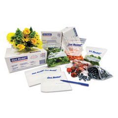 Inteplast Group Food Bags, 24 qt, 1 mil, 12" x 30", Clear, 500/Carton