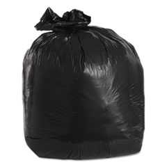 33 Gallon Black Repro Trash Bags - 2 Mil