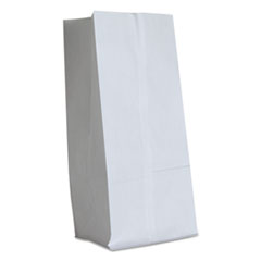 General Grocery Paper Bags, 40 lb Capacity, #16, 7.75" x 4.81" x 16", White, 500 Bags