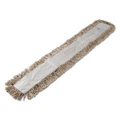 Boardwalk® Mop Head, Dust, Cotton, 48 x 3, White