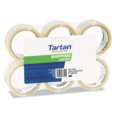 Tartan™ 3710 Packaging Tape, 3" Core, 1.88" x 54.6 yds, Clear, 6/Pack