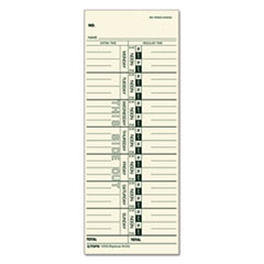 Time Card For Acroprint/ibm/lathem/simplex,