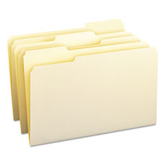 File Folders 1/3 Cut Assorted Manila Letter One-Ply Top Tab 100/Box 