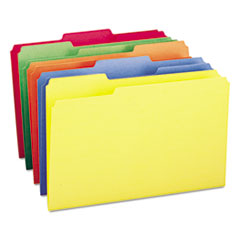 Smead® Colored File Folders, 1/3-Cut Tabs: Assorted, Legal Size, 0.75" Expansion, Assorted Colors, 100/Box