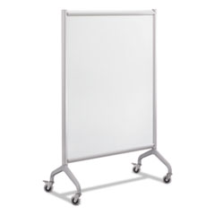 Safco® Rumba Full Panel Whiteboard Collaboration Screen, 36w x 16d x 54h, White/Gray