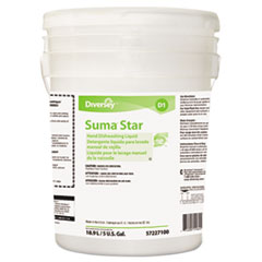 Diversey™ Suma Star D1 Hand Dishwashing Detergent, Unscented, 5 Gallon Pail
