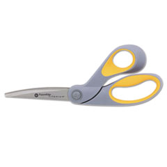 Westcott® ExtremEdge Adjustable Tension Titanium Bonded Scissors, 9" Bent, Gray
