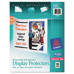 Avery® Removable Self-Adhesive Clear Display Protector