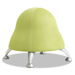 Safco® Runtz Ball Chair, Backless, Supports Up to 250 lb, Sour Apple Green Seat, Silver Base